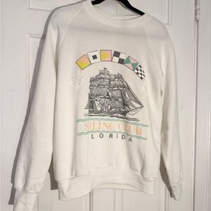 RARE Vintage 1990s Painted Raglan Sweatshirt USA Made M